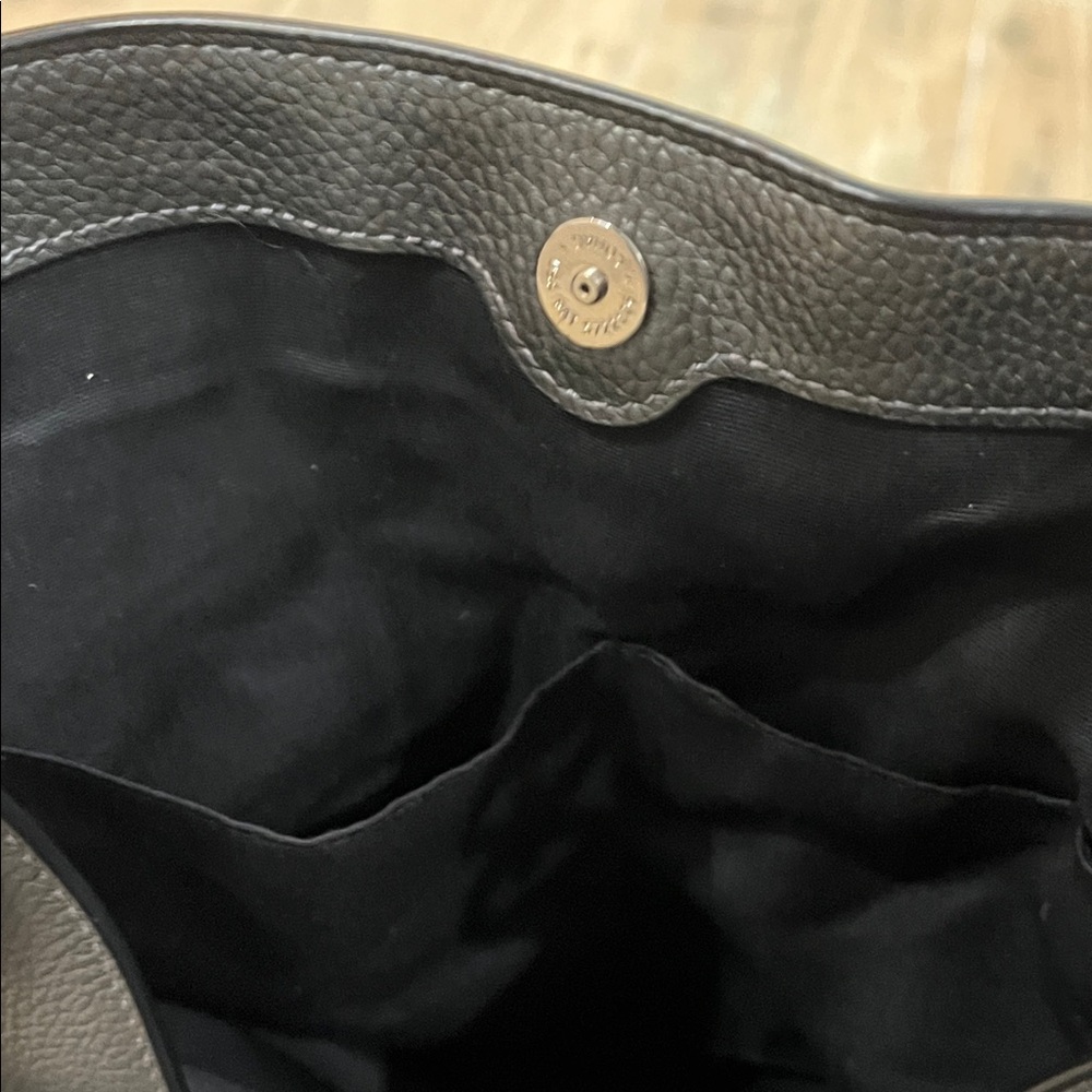 Coach Gray Leather Shoulder Bag - Picture 5 of 8